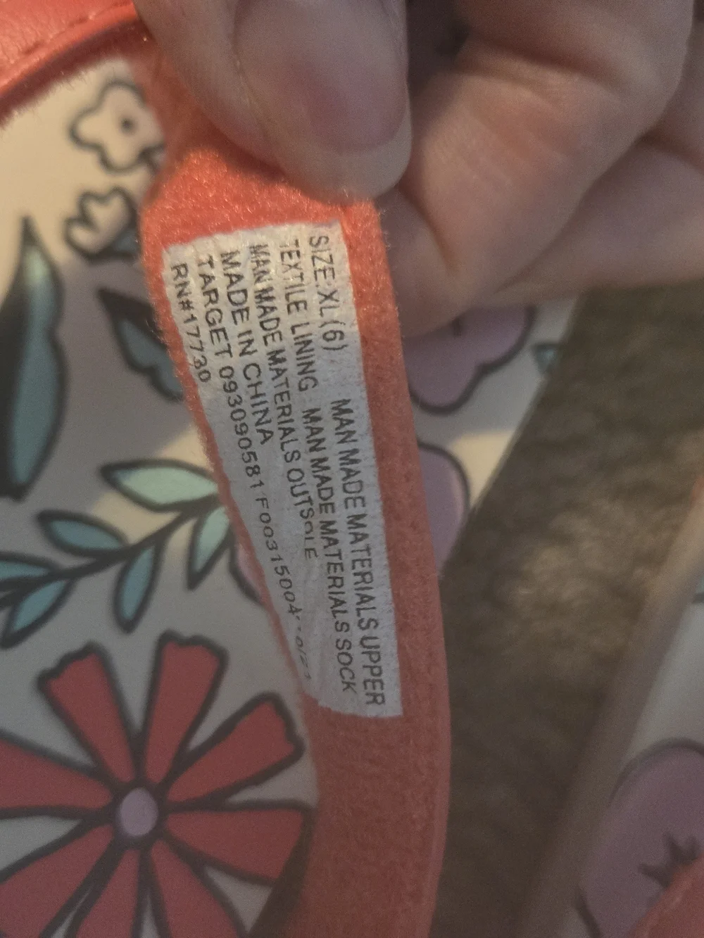 Target Coral Floral Kid's Flip Flop Sandals